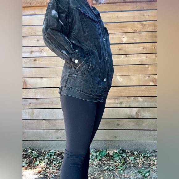 1980’s/90’s vintage Jordache black jean jacket womens size small-medium - Picture 5 of 9